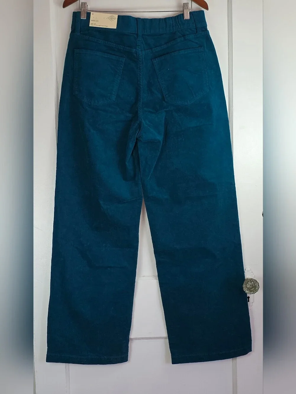 St. John's Bay Teal Corduroy Wide Leg Pants 31